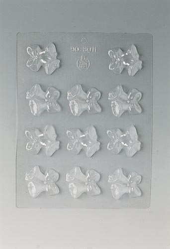 Trasparent chocolate moulds made of strong polyrthylene