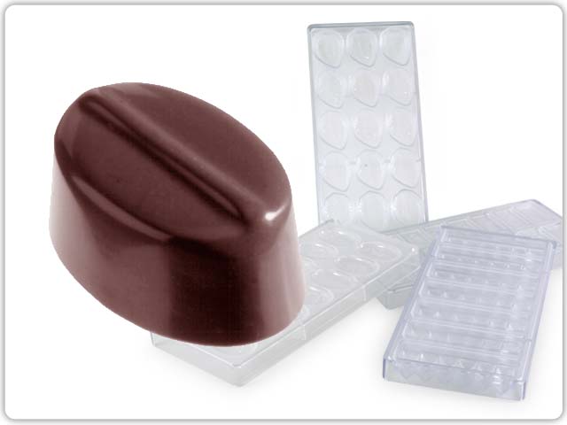 Chocolate moulds made of polycarbonate