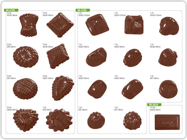 Chocolate moulds FRANCY SHAPES